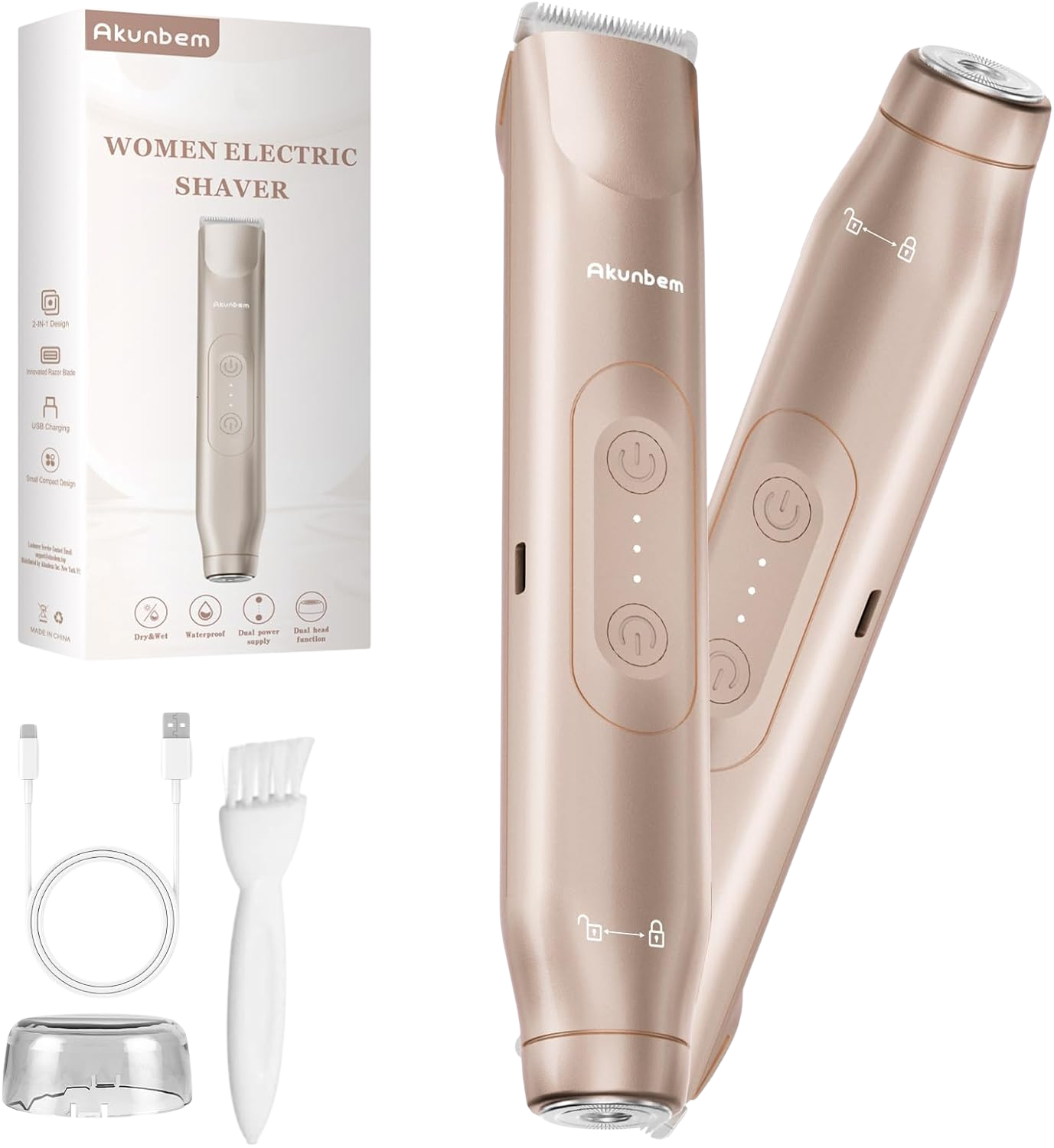 Afeitadora 2 en 1 de Precisión con Motor Potente