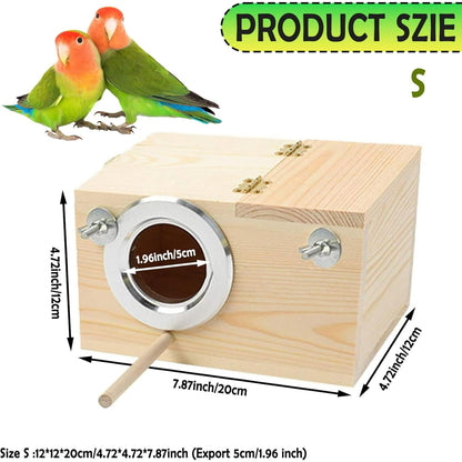 Parakeet Nest Box Budgie Nesting House