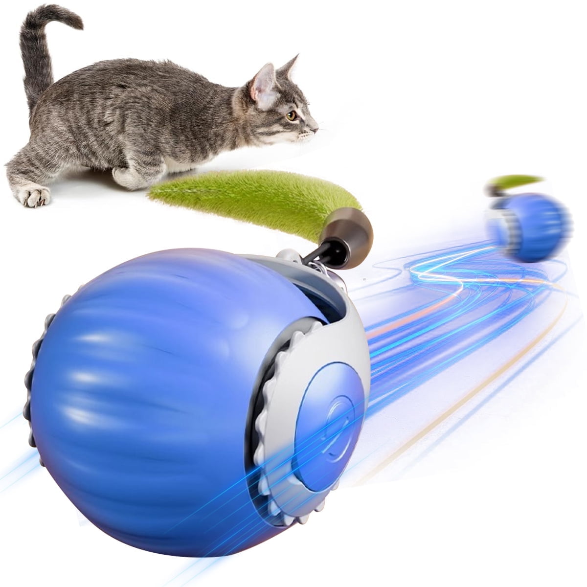 Electric Interactive Cat Toy Ball, Indoor Cat Play Ball