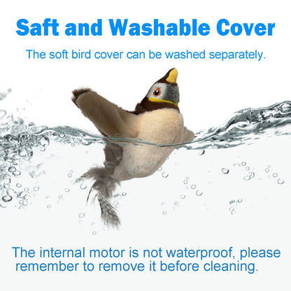 Cat Toys Flapping Bird Rechargeable Touch Activated